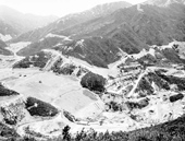 The Lower Shing Mun Dam [Reservoir] is the balancing reservoir for the Plover Cove Scheme, 1964