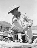 Constructing the Shek Pik Reservoir, 1961