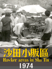 Hawker Areas in Sha Tin in 1974