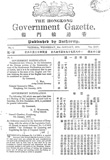 The Hong Kong Government Gazette (Image)