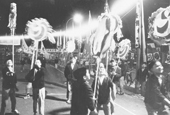 Children in the New Territories participated in the parade of the Festival of Hong Kong, 1969