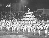 Schoolchildren performed an athletics display in the Festival of Hong Kong, 1969