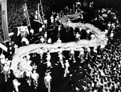 Dragon dance in the Festival of Hong Kong, 1969