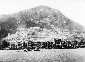 01-18-488|Central District waterfront and Mid-Levels viewed from the harbour, 1926.