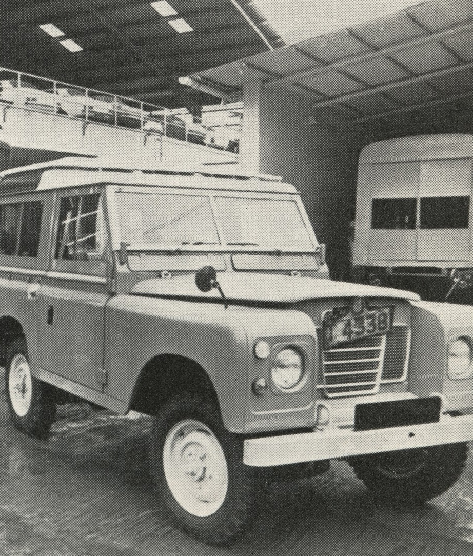 A late model mobile registration van equipped with air-conditioning. (c.1973)